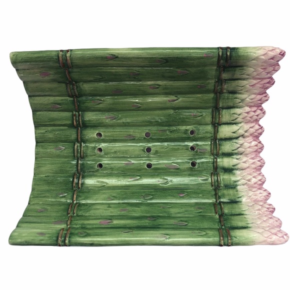 Vintage The Haldon Group Asparagus Serving Plate Tray EUC - Picture 1 of 5